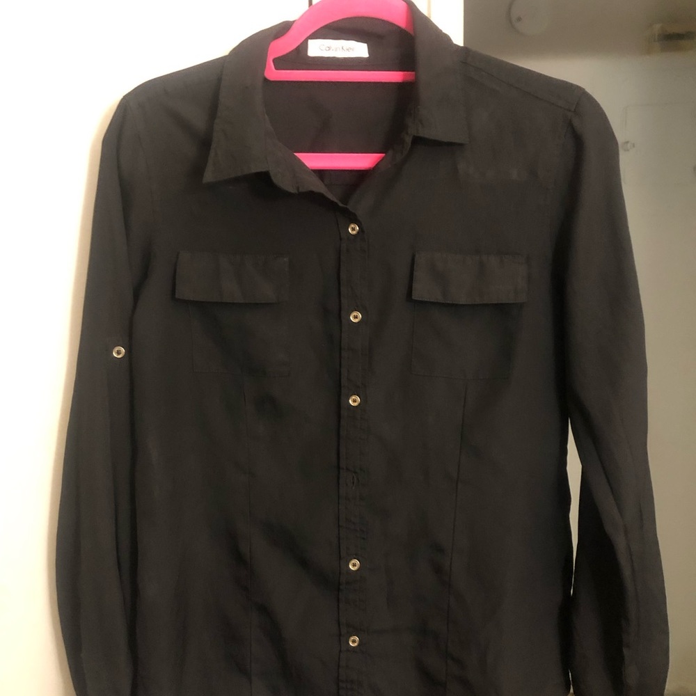 Calvin Klein black blouse